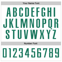 Laden Sie das Bild in den Galerie-Viewer, Custom White Kelly Green-Gray Authentic Baseball Jersey