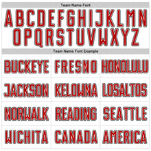 Laden Sie das Bild in den Galerie-Viewer, Custom White Red-Black Authentic Baseball Jersey