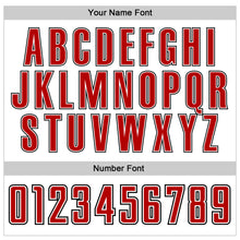 Laden Sie das Bild in den Galerie-Viewer, Custom White Red-Black Authentic Baseball Jersey