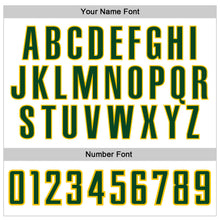 Laden Sie das Bild in den Galerie-Viewer, Custom White Green-Gold Authentic Baseball Jersey