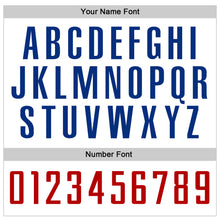 Laden Sie das Bild in den Galerie-Viewer, Custom White Red-Royal Authentic Baseball Jersey