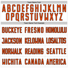 Laden Sie das Bild in den Galerie-Viewer, Custom White Orange-Black Authentic Baseball Jersey