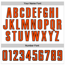 Laden Sie das Bild in den Galerie-Viewer, Custom White Orange-Black Authentic Baseball Jersey