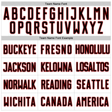 Charger l'image dans la galerie, Custom White Black Pinstripe Black-Red Authentic Baseball Jersey