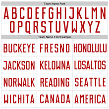 Charger l'image dans la galerie, Custom White Red Pinstripe Red Authentic Baseball Jersey