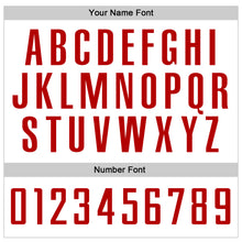 Charger l'image dans la galerie, Custom White Red Pinstripe Red Authentic Baseball Jersey