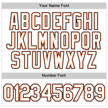 Laden Sie das Bild in den Galerie-Viewer, Custom White White-Orange Authentic Baseball Jersey