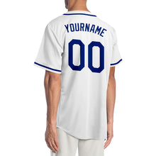 Laden Sie das Bild in den Galerie-Viewer, Custom White Royal-Red Authentic Baseball Jersey