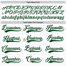 Laden Sie das Bild in den Galerie-Viewer, Custom White Green-Black Authentic Baseball Jersey