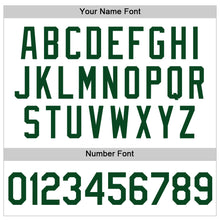 Laden Sie das Bild in den Galerie-Viewer, Custom White Green-Black Authentic Baseball Jersey