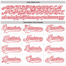 Laden Sie das Bild in den Galerie-Viewer, Custom White White-Red Authentic Baseball Jersey