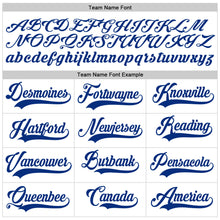 Charger l'image dans la galerie, Custom White Royal Pinstripe Royal-White Authentic Baseball Jersey