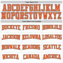Загрузить изображение в средство просмотра галереи, Custom Stitched White Orange Pinstripe Orange-Black Sports Pullover Sweatshirt Hoodie