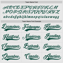 Laden Sie das Bild in den Galerie-Viewer, Custom White Green Hockey Jersey