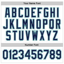 Загрузить изображение в средство просмотра галереи, Custom Stitched White Navy-Aqua Sports Pullover Sweatshirt Hoodie