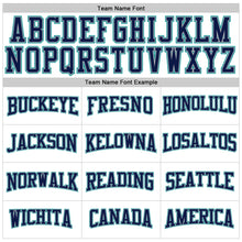 Загрузить изображение в средство просмотра галереи, Custom Stitched White Navy-Aqua Sports Pullover Sweatshirt Hoodie