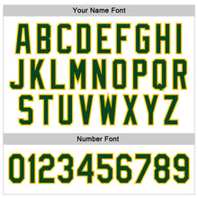 Загрузить изображение в средство просмотра галереи, Custom Stitched White Green-Gold Sports Pullover Sweatshirt Hoodie