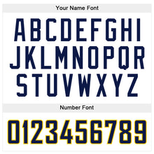 Загрузить изображение в средство просмотра галереи, Custom Stitched White Navy-Gold Sports Pullover Sweatshirt Hoodie