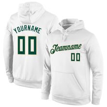 Загрузить изображение в средство просмотра галереи, Custom Stitched White Hunter Green-Cream Sports Pullover Sweatshirt Hoodie