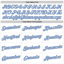 Загрузить изображение в средство просмотра галереи, Custom Stitched White Gray-Light Blue Sports Pullover Sweatshirt Hoodie