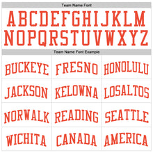 Load image into Gallery viewer, Custom White Orange-Royal Authentic Throwback Basketball Jersey
