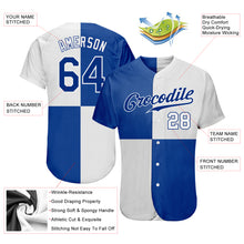Загрузить изображение в средство просмотра галереи, Custom White Royal 3D Pattern Design Multicolor Authentic Baseball Jersey