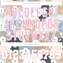 Laden Sie das Bild in den Galerie-Viewer, Custom White White-Light Pink 3D Pattern Design Teddy Bears Authentic Baseball Jersey
