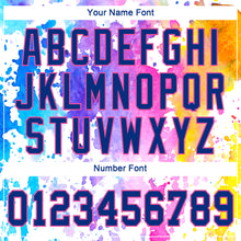 Laden Sie das Bild in den Galerie-Viewer, Custom White Royal-Pink 3D Pattern Design Watercolor Authentic Baseball Jersey