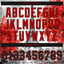 Laden Sie das Bild in den Galerie-Viewer, Custom White Black-Red 3D Pattern Design Eiffel Tower Authentic Baseball Jersey