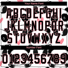 Загрузить изображение в средство просмотра галереи, Custom White Black-Medium Pink 3D Pattern Design Pandas Authentic Baseball Jersey