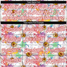 Laden Sie das Bild in den Galerie-Viewer, Custom White White-Red 3D Pattern Design Daisy Authentic Baseball Jersey