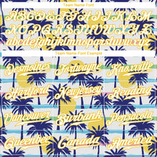 Laden Sie das Bild in den Galerie-Viewer, Custom White Gold-White 3D Pattern Design Hawaii Palm Trees Authentic Baseball Jersey