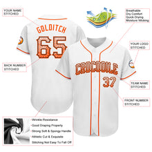 Laden Sie das Bild in den Galerie-Viewer, Custom White Orange-Black Authentic Drift Fashion Baseball Jersey