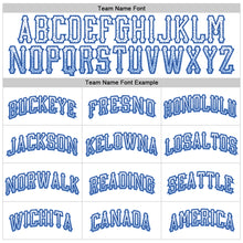 Laden Sie das Bild in den Galerie-Viewer, Custom White Light Blue-Royal Authentic Drift Fashion Baseball Jersey