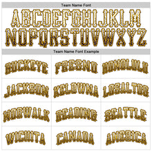 Laden Sie das Bild in den Galerie-Viewer, Custom White Brown-Gold Authentic Drift Fashion Baseball Jersey