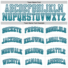 Laden Sie das Bild in den Galerie-Viewer, Custom White Teal-Navy Authentic Drift Fashion Baseball Jersey