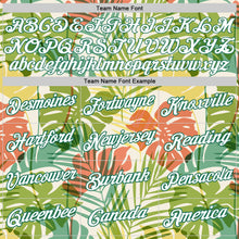 Загрузить изображение в средство просмотра галереи, Custom White White-Kelly Green 3D Pattern Hawaii Palm Trees Authentic Basketball Jersey