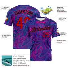 Загрузить изображение в средство просмотра галереи, Custom 3D Pattern Design Abstract Interweaving Curved Fluid Art Performance T-Shirt
