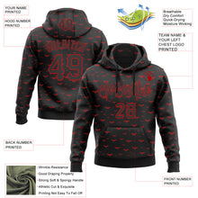 Загрузить изображение в средство просмотра галереи, Custom Black Red 3D Halloween Bat Skull Doodle Party Costume Ideas Sports Pullover Sweatshirt Hoodie
