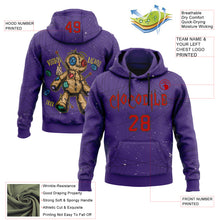 Загрузить изображение в средство просмотра галереи, Custom Purple Red-Black 3D Halloween Spider Net Horror Night Trick Treat Party Costume Ideas Sports Pullover Sweatshirt Hoodie
