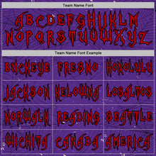 Загрузить изображение в средство просмотра галереи, Custom Purple Red-Black 3D Halloween Spider Net Horror Night Trick Treat Party Costume Ideas Sports Pullover Sweatshirt Hoodie
