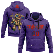 Загрузить изображение в средство просмотра галереи, Custom Purple Red-Black 3D Halloween Spider Net Horror Night Trick Treat Party Costume Ideas Sports Pullover Sweatshirt Hoodie
