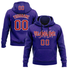 Загрузить изображение в средство просмотра галереи, Custom Dark Purple Red-White 3D Halloween Spider Net Party Costume Ideas Sports Pullover Sweatshirt Hoodie
