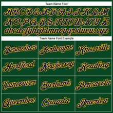 Charger l&#39;image dans la galerie, Custom Stitched Green Navy-Gold 3D Pattern Design Sportswear Pullover Sweatshirt Hoodie
