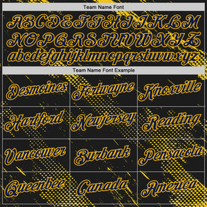 Custom Stitched Black Navy-Gold 3D Pattern Design Sportswear Pullover Sweatshirt Hoodie