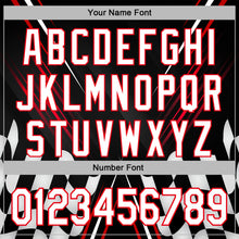 Загрузить изображение в средство просмотра галереи, Custom Black White-Fire Red 3D Pattern Design Formula Auto Car Racing Motorsport Sports Pullover Sweatshirt Hoodie
