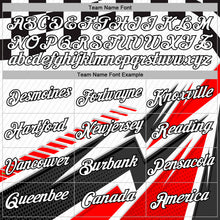 Load image into Gallery viewer, Custom White Black-Red 3D Pattern Design Formula Auto Car Racing Motorsport Sports Pullover Sweatshirt Hoodie
