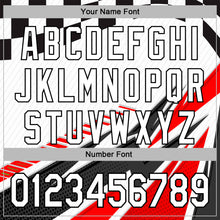 Load image into Gallery viewer, Custom White Black-Red 3D Pattern Design Formula Auto Car Racing Motorsport Sports Pullover Sweatshirt Hoodie
