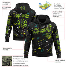 Загрузить изображение в средство просмотра галереи, Custom Black Neon Green-White 3D Pattern Design Formula Auto Car Racing Motorsport Sports Pullover Sweatshirt Hoodie
