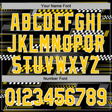 Загрузить изображение в средство просмотра галереи, Custom Black Yellow-White 3D Pattern Design Formula Auto Car Racing Motorsport Sports Pullover Sweatshirt Hoodie
